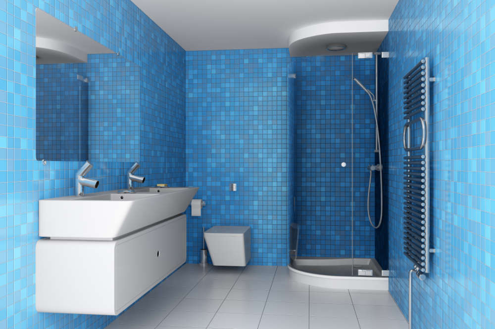 feng shui color bathroom blue