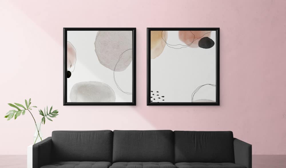 feng shui painting in living room